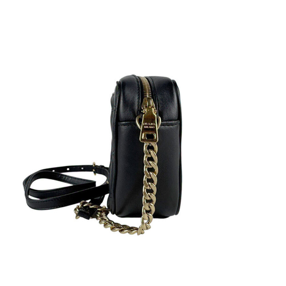 Prada Nappa Gaufre camera Crossbody bag black leather - Picture 2 of 4